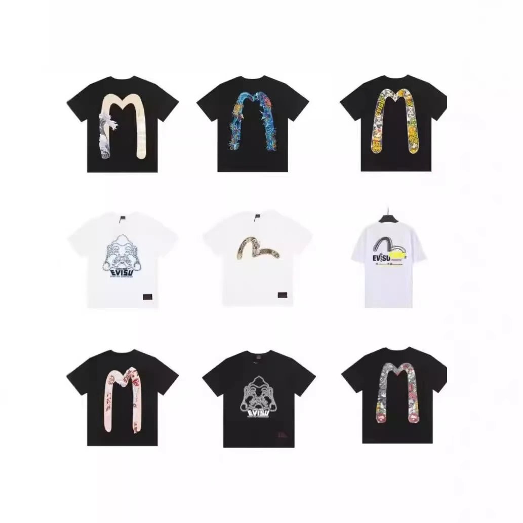 24 New Big M Logo Color Printed Short Sleeve T-Shirt