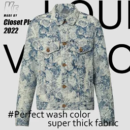 thumbnail for 【Kung Fu Manufacturing】 FW22 Floral Denim Coat "Correct Garment Washing Process, Blockbuster Product of the Year"
