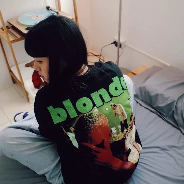 Other Frank Ocean Blonde Album Graphic T-shirt Black