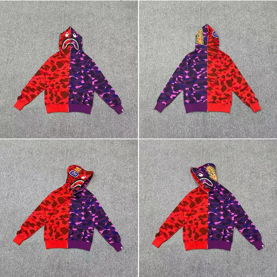 Red and purple camouflage