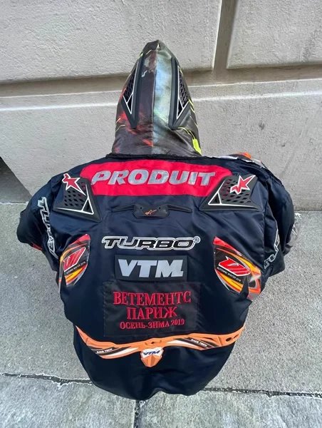 Independent Style King Fried Item Vtm18Aw Racing Suit Reflective Embroider Patchwork Bomber 2