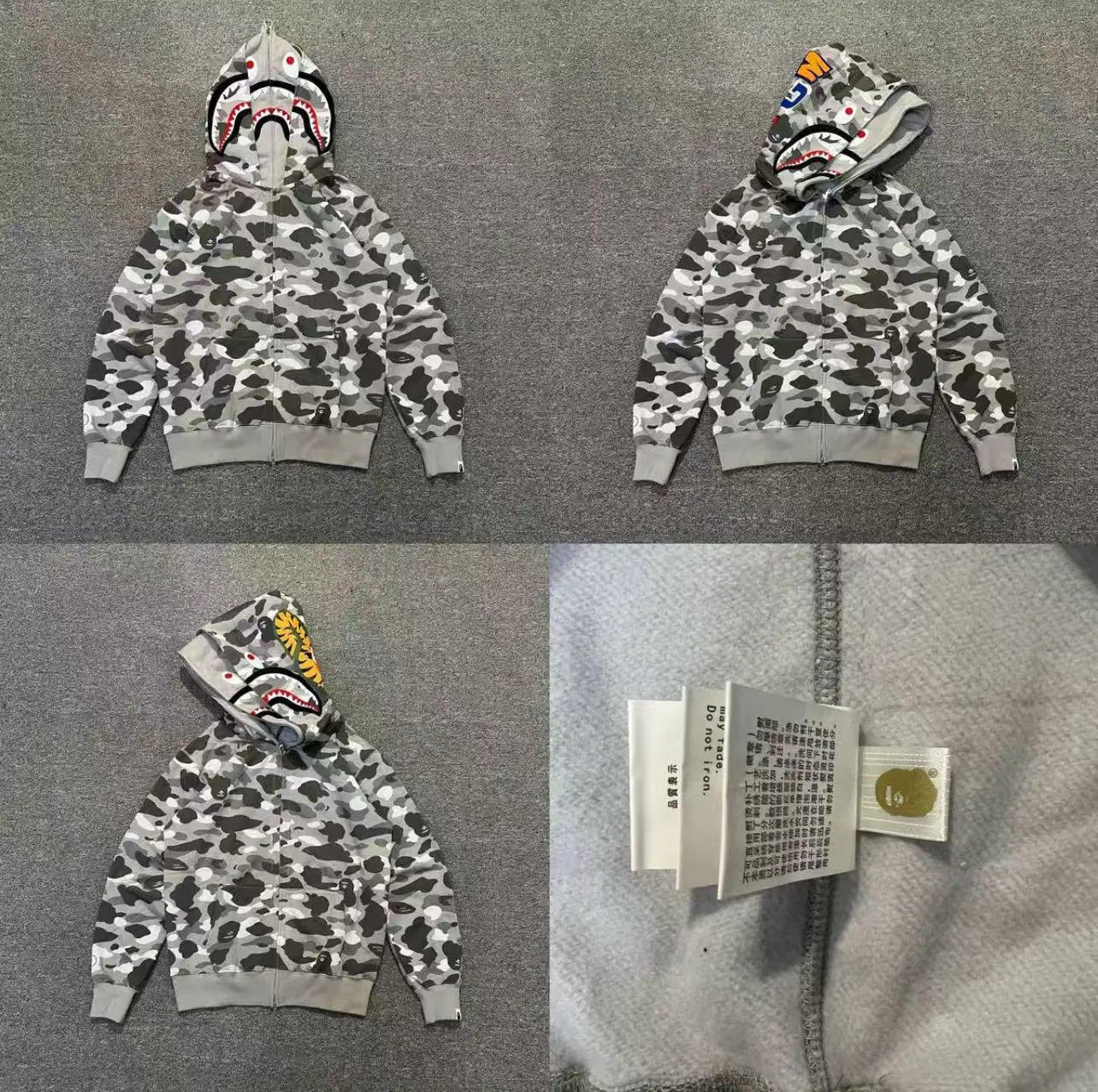 Gray double hat XX231