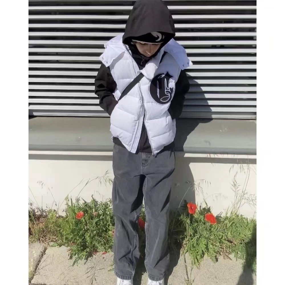 Crtzstarz Skateboard Street Deconstruct Detachable Crow Down jacket Outwear Cotton Clothing 5