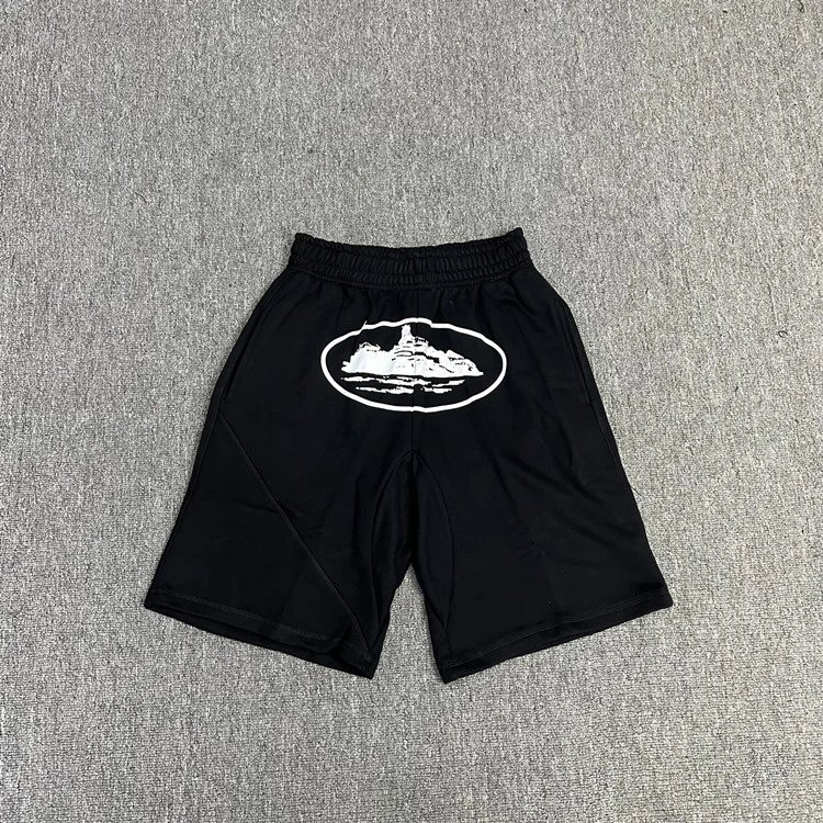 black and white shorts