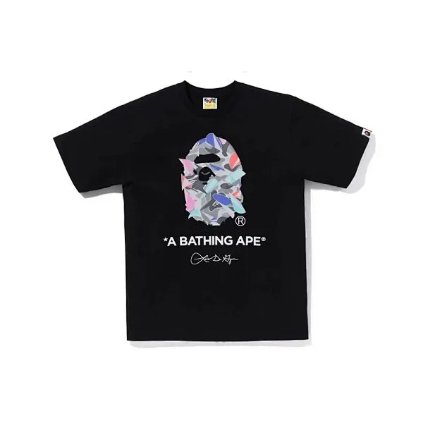 A BATHING APE T-Shirts Head Graphic Short-Sleeve T-Shirt product detail image 11