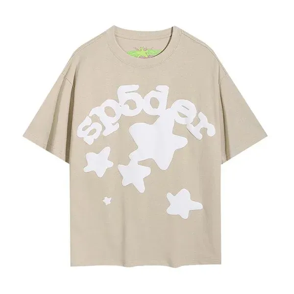 Spider! Spider Web Graphic Print Lavender T-Shirt - 15