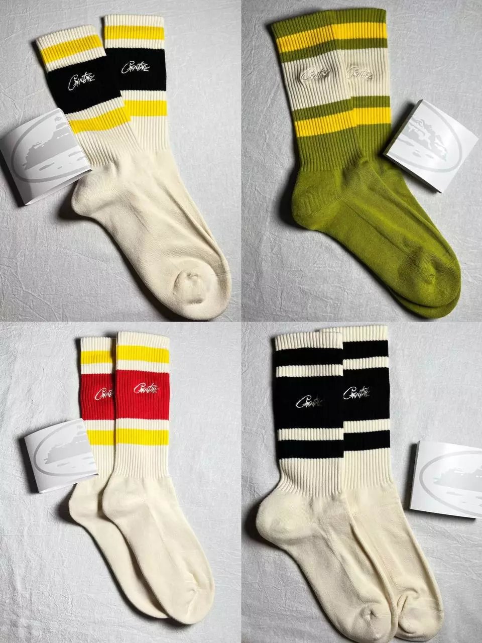 Curtis Striped Crew Socks [1 s