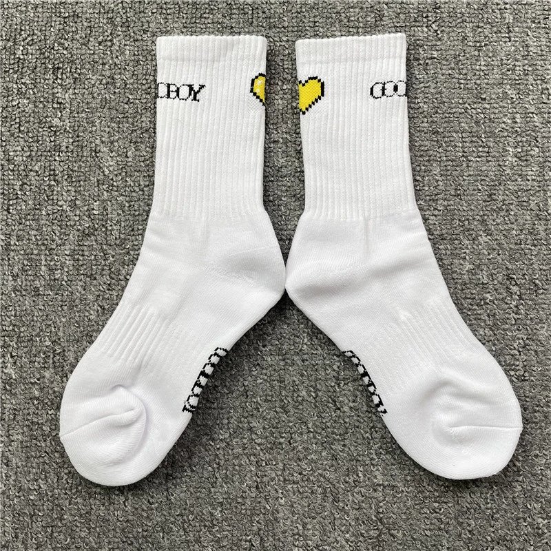 CBOY Pixel Heart Crew Socks