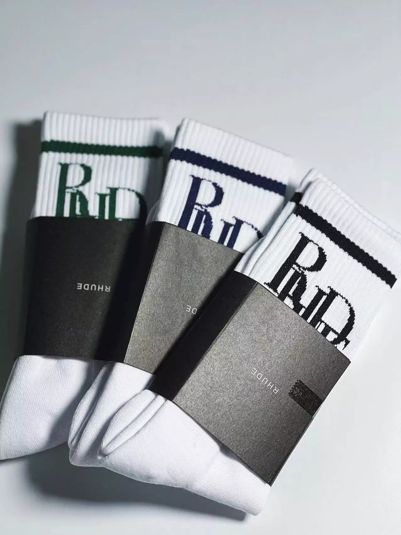 RHUDE RD Logo Crew Socks