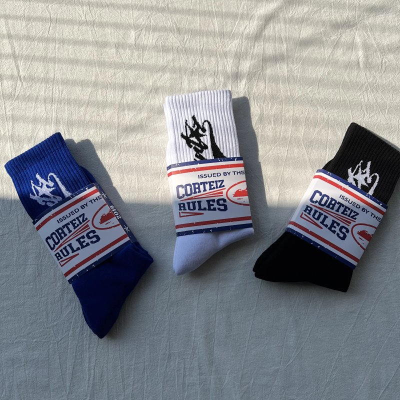 CO baseball socks (black and white and blue)