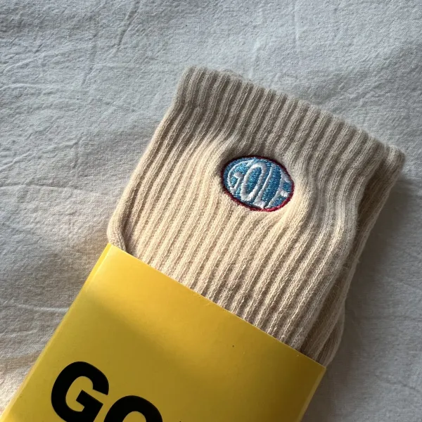 Design GOLF Wang Tabi Socks Beige Socks - 4