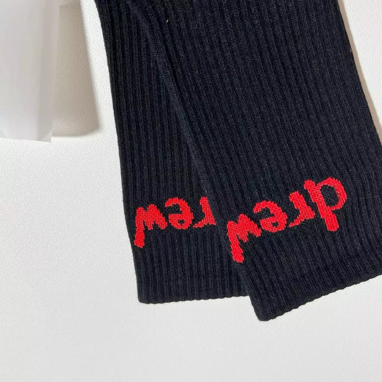 Drew House Drew Logo Crew Socks White - 7