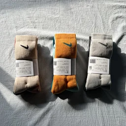 thumbnail for NK new color towel trick socks 3 pac a set new color towel bottom socks