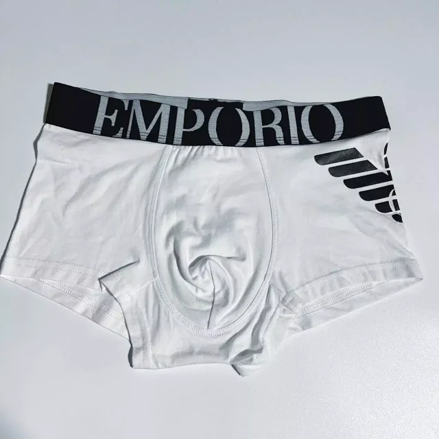 Emporio Armani Underwear Eagle Stretch Cotton Trunks, 3-Pack product detail image 5