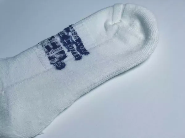 hA. Butterfly Logo Crew Socks White - 9