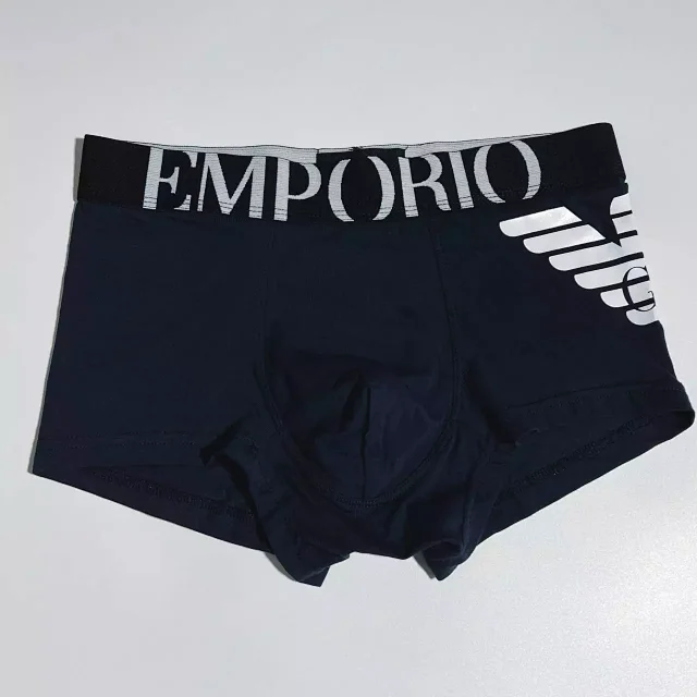 Emporio Armani Underwear Eagle Stretch Cotton Trunks, 3-Pack product detail image 6