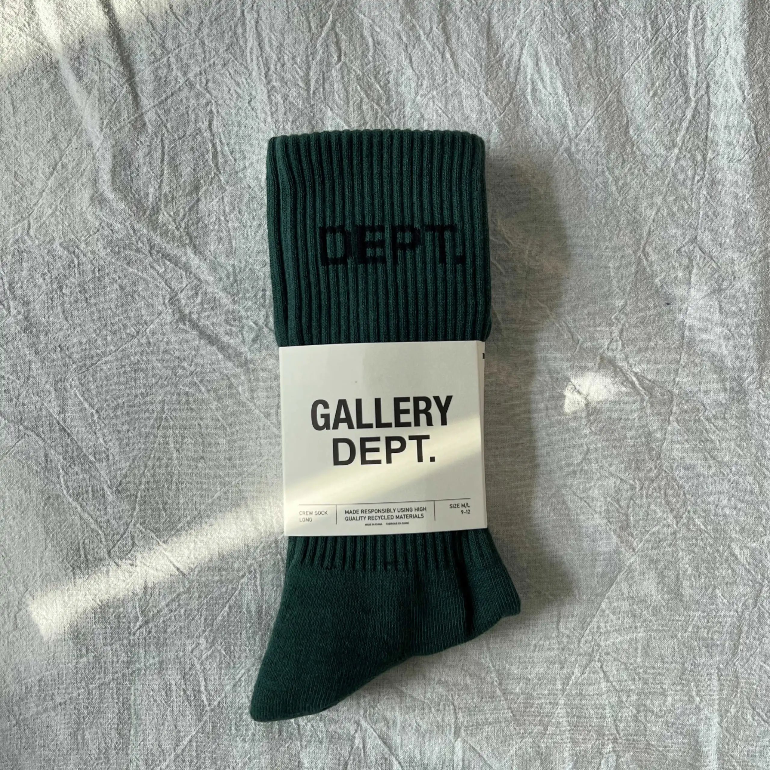 Gallery Dept Crew Sock Long Black and White Socks - 11