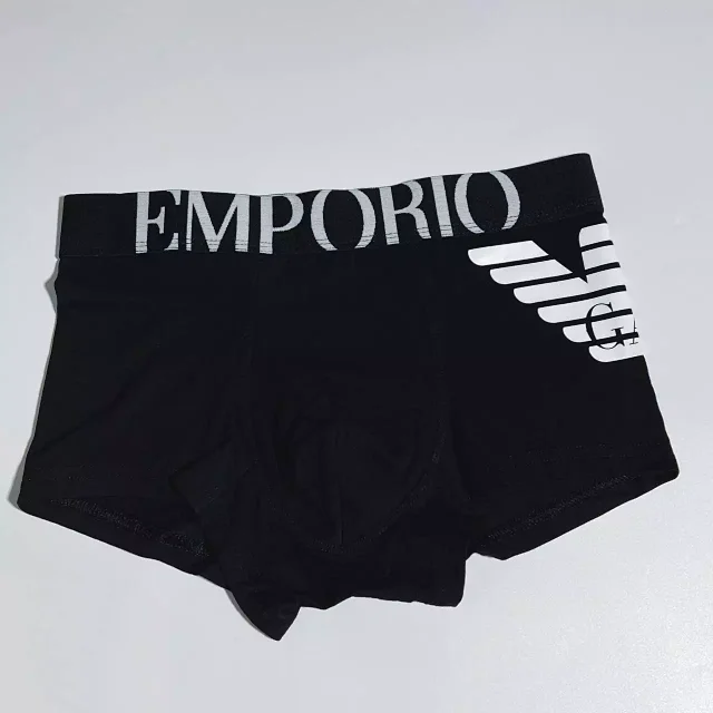Emporio Armani Underwear Eagle Stretch Cotton Trunks, 3-Pack product detail image 4