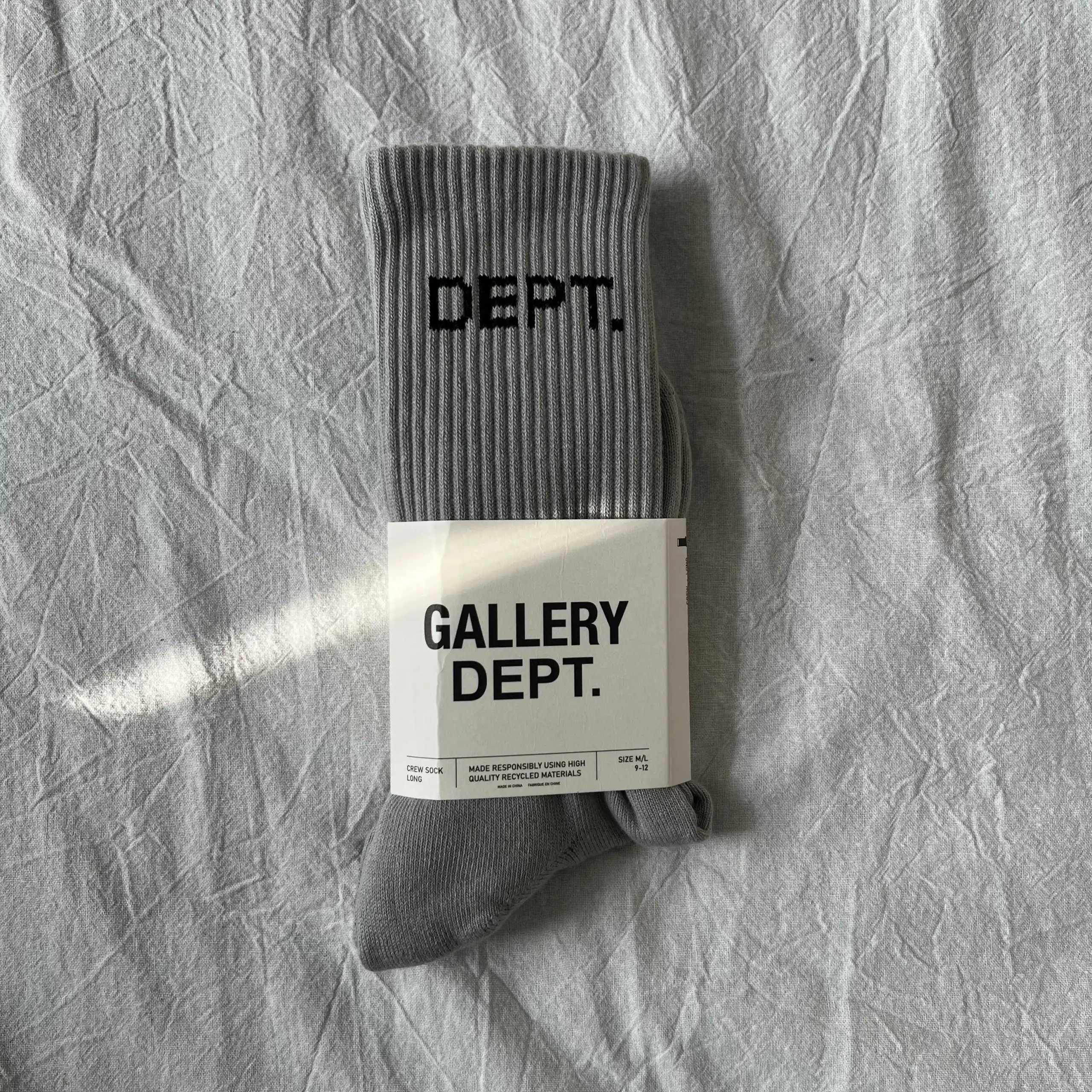 Gallery Dept Crew Sock Long Black and White Socks - 16
