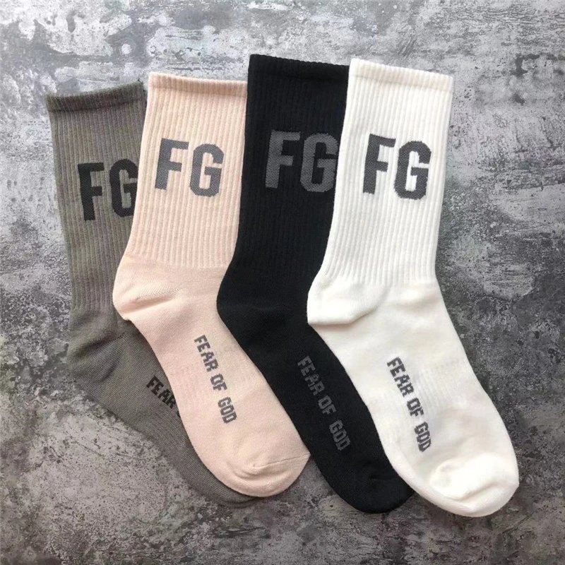 JY 复线essential中筒袜子男女街头滑板FOG运动袜薄款潮袜情侣