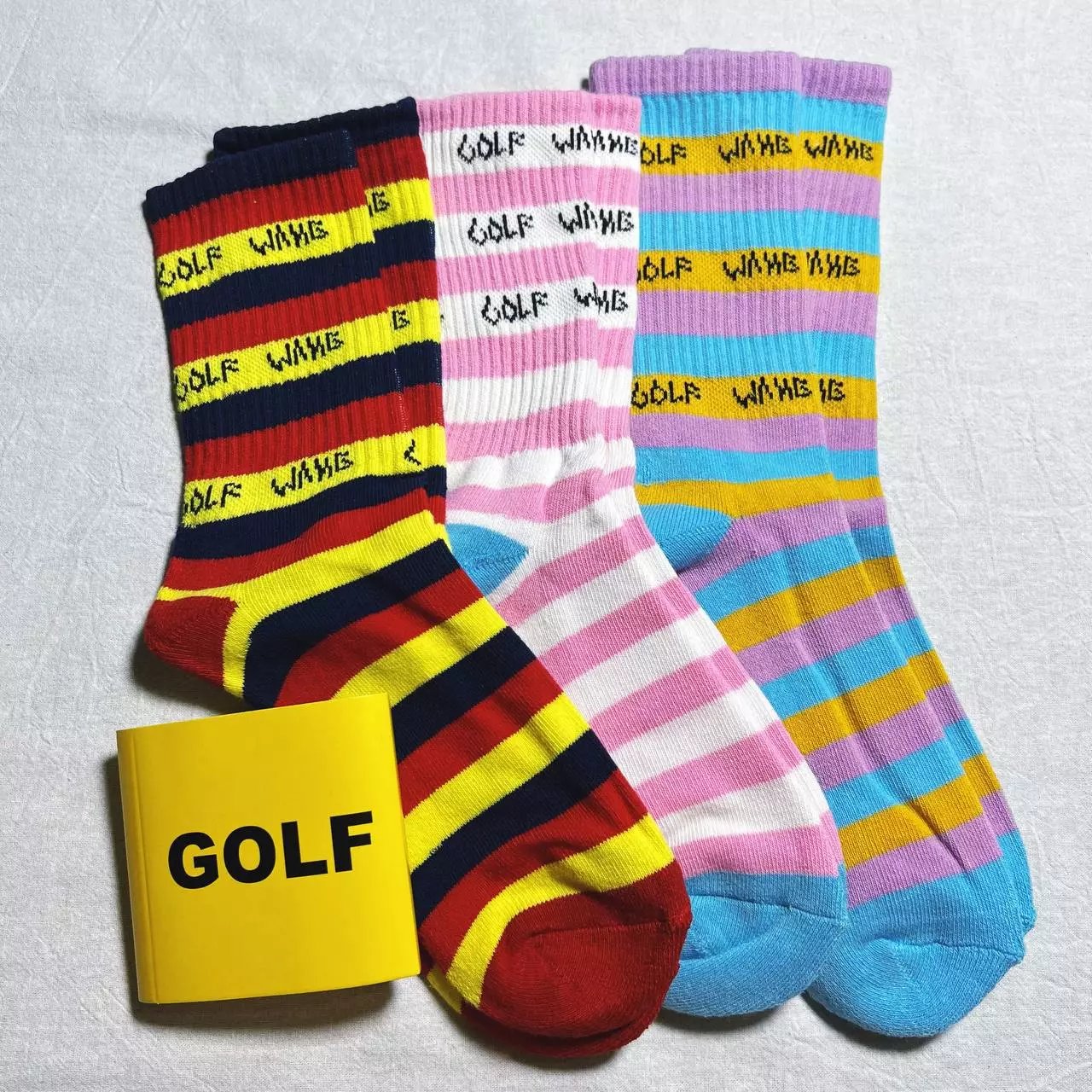 GOLF WANG Striped Crew Socks [