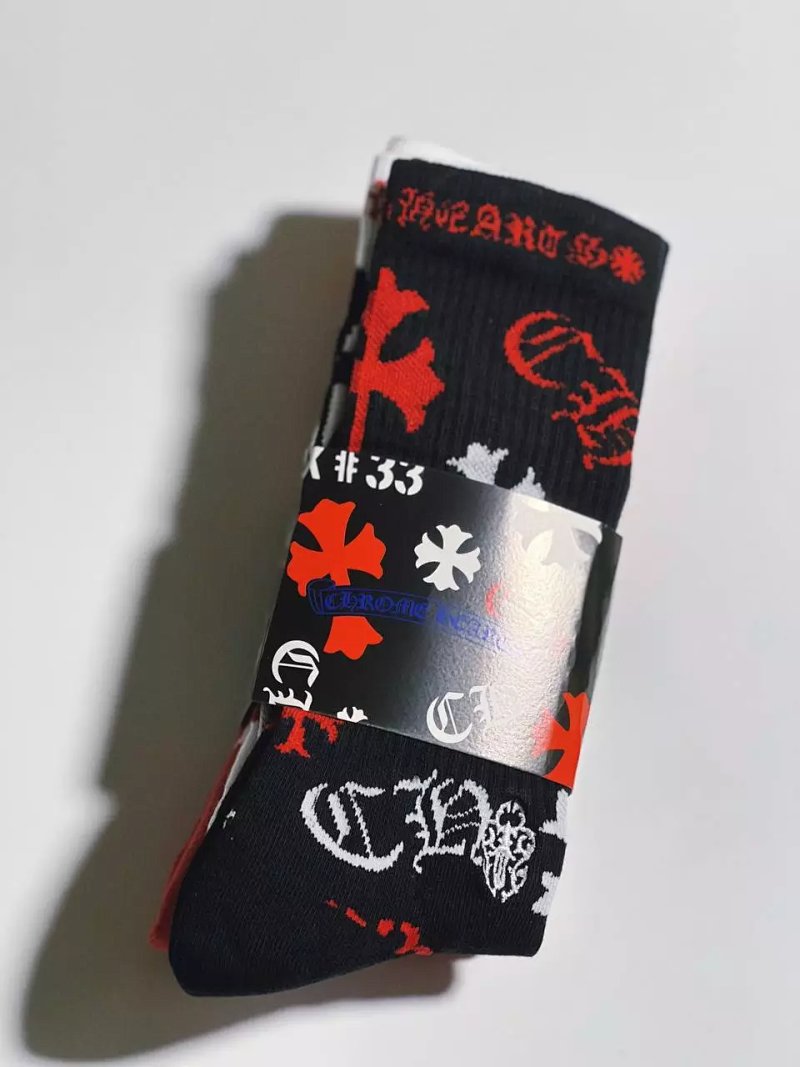 Chrome-hearts "BOX" socks 3 pairs