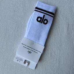 thumbnail for ALO UNISEX HALF-CREW TOWEL SOCKS MID-BARREL AND SHORT-BARREL