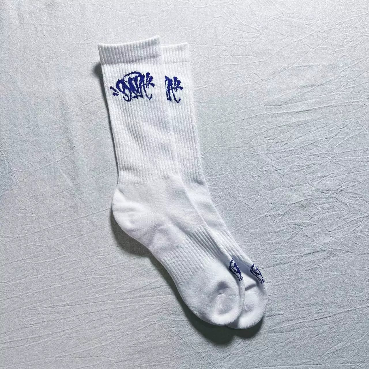 Design Sock with Graffiti Logo Black Socks - 11