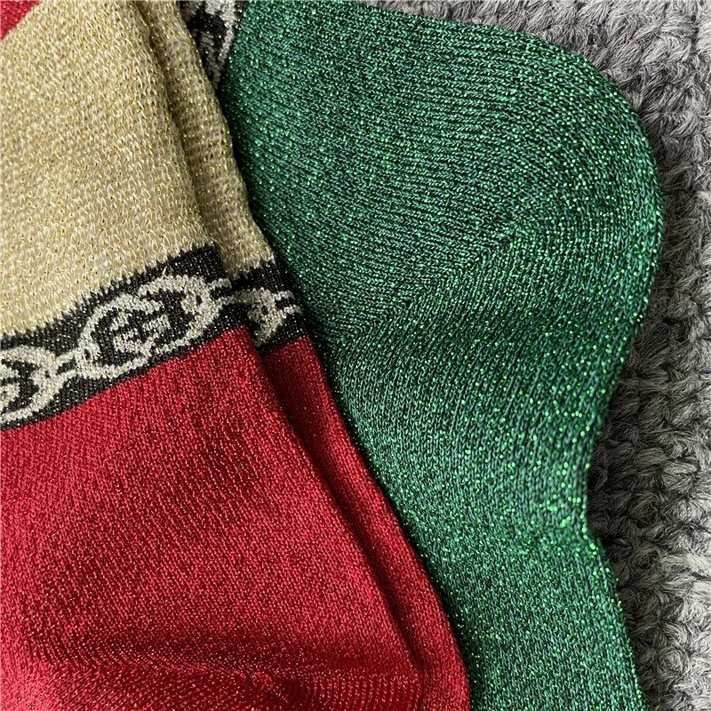Gucci Web Stripe Socks Multicolor - 4