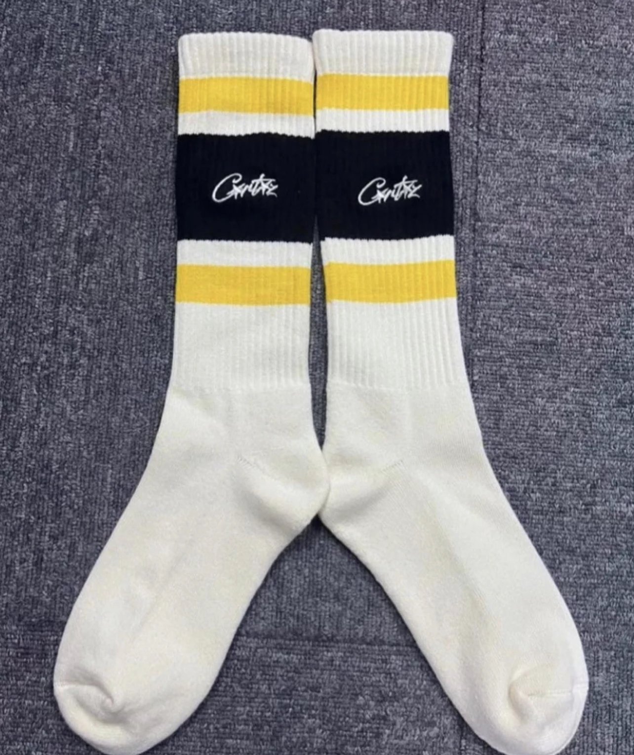 Cactus Jack Crew Socks Black / White - 10