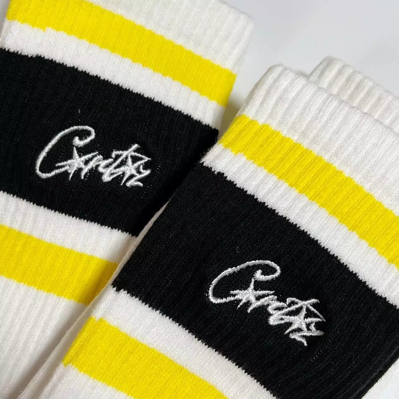 Cactus Jack Crew Socks Black / White - 6