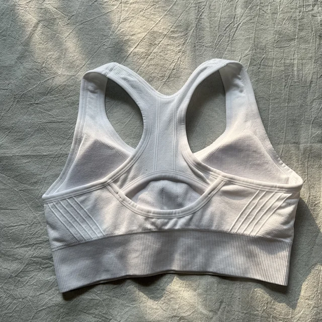 Nike Underwear Racerback sports bra with ribbed underband product detail image 11