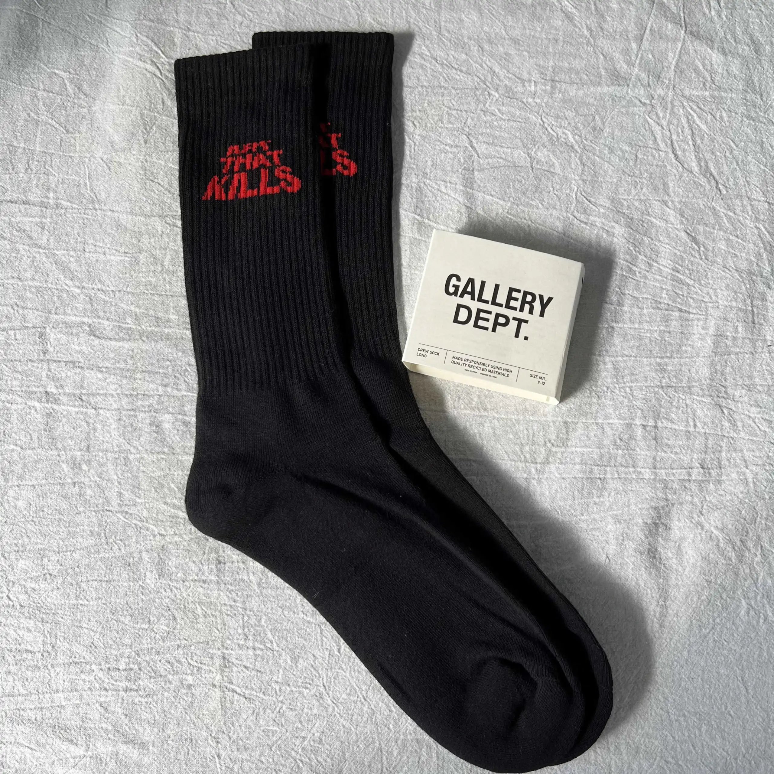 Gallery Dept. Art That Kills Crew Sock Long White - 5