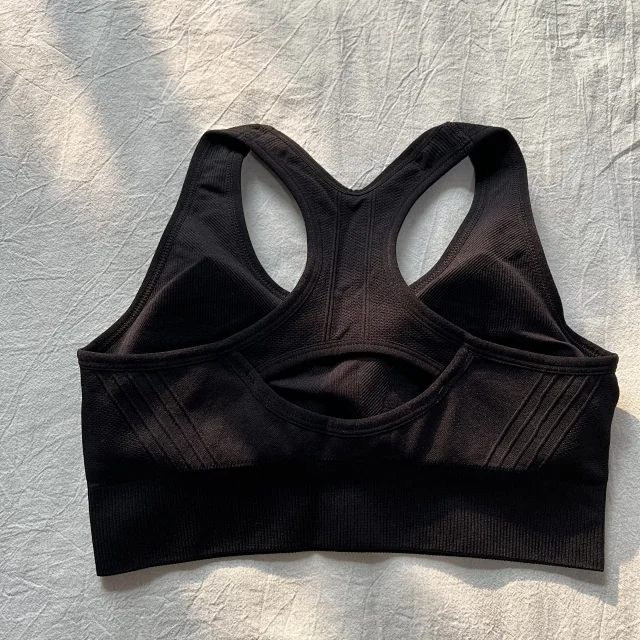 Nike Underwear Racerback sports bra with ribbed underband product detail image 8