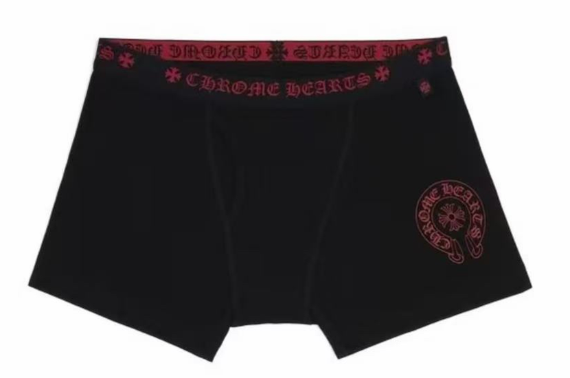 CHRO Black & Red Webbing Boxer Briefs - Short Leg - Size: S