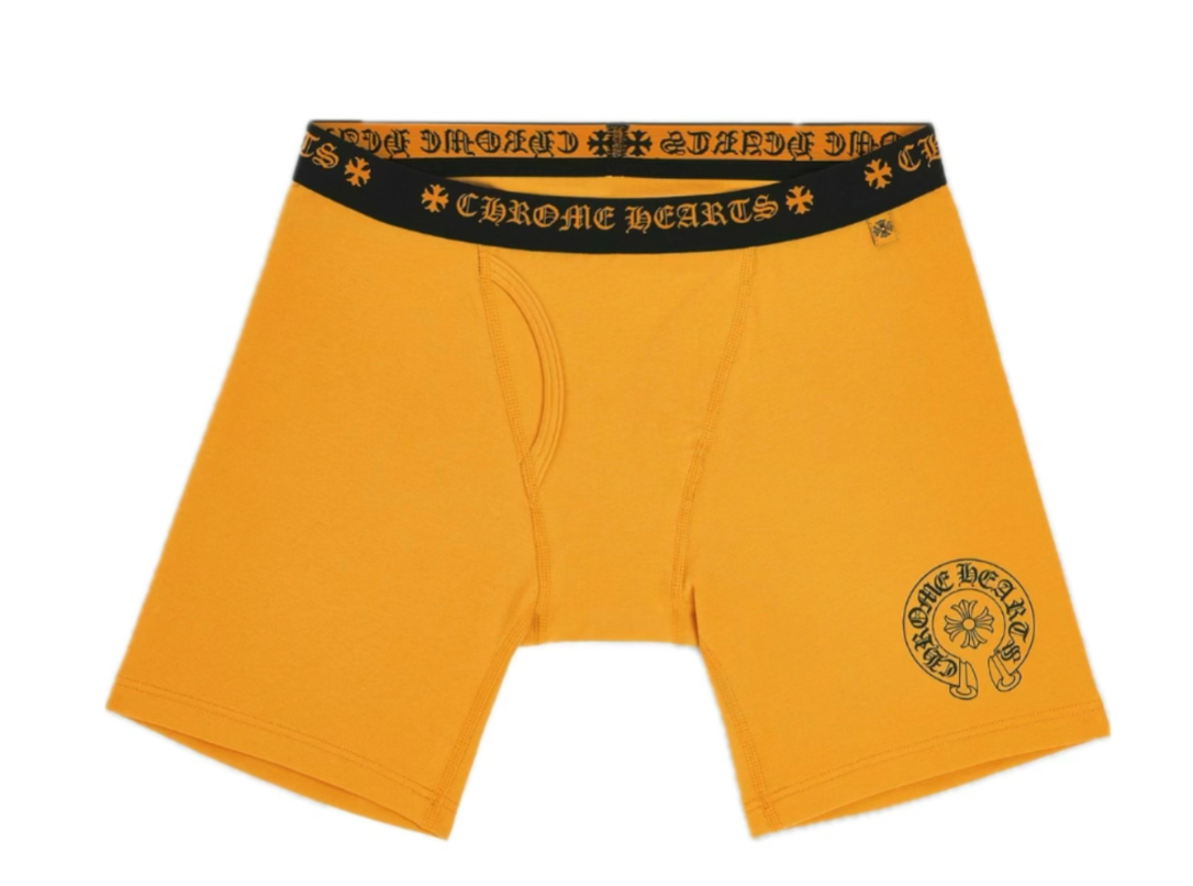 CHRO Yellow Boxer Briefs - Long Leg - Size: S