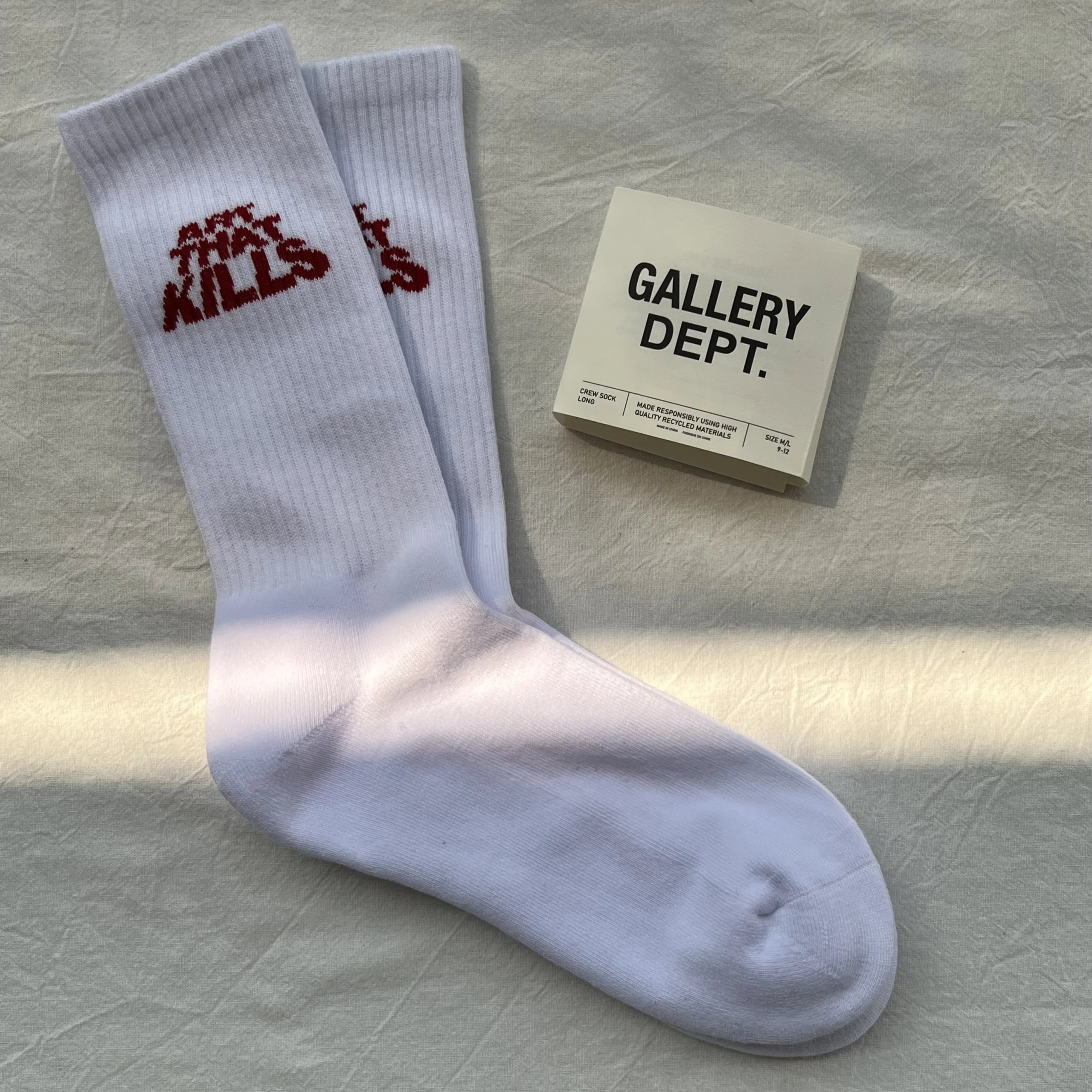 Gallery Dept. Art That Kills Crew Sock Long White - 3