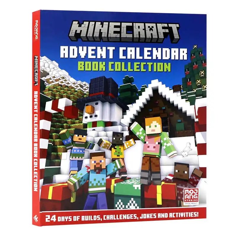 我的世界 降临节圣诞节倒数日历24天 英文原版绘本 Minecraft Advent Calendar Book Collection Mojang MC游戏周边书精装大开