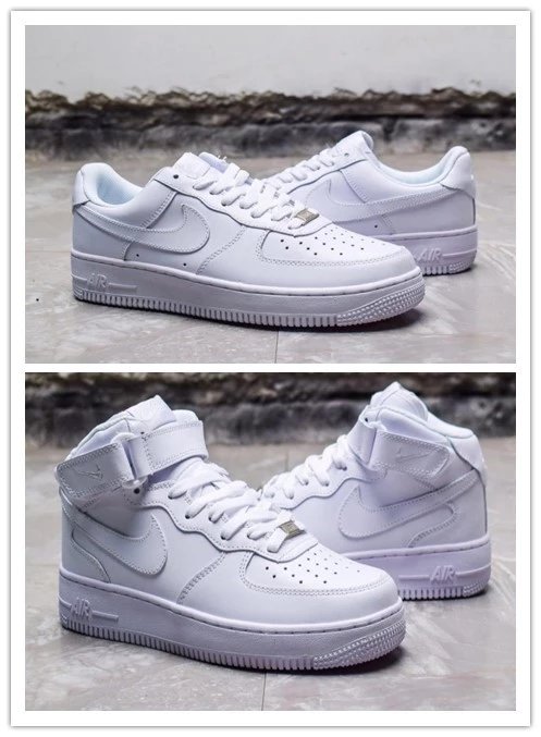 Air Force 1 High Low Top Pure White Casual Sneaker Unisex