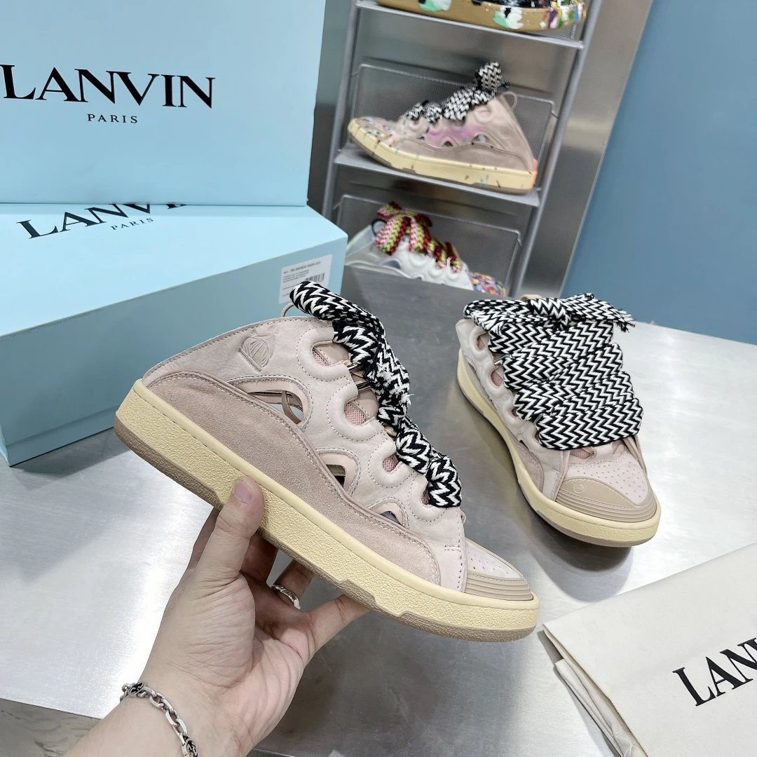 Lanvin Sneakers Curb — Pink Half-Slip