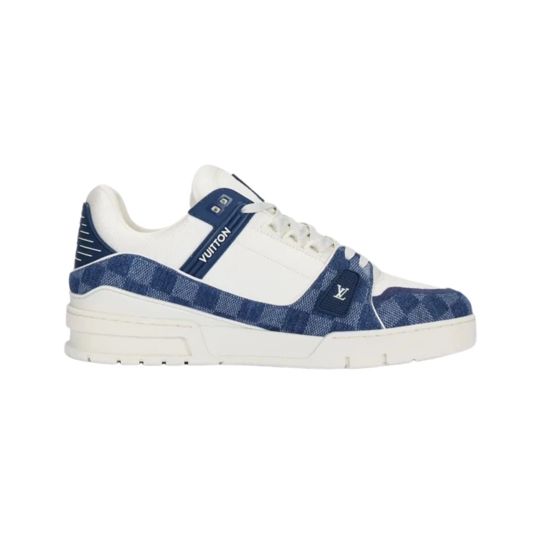 Checkered Denim Blue
