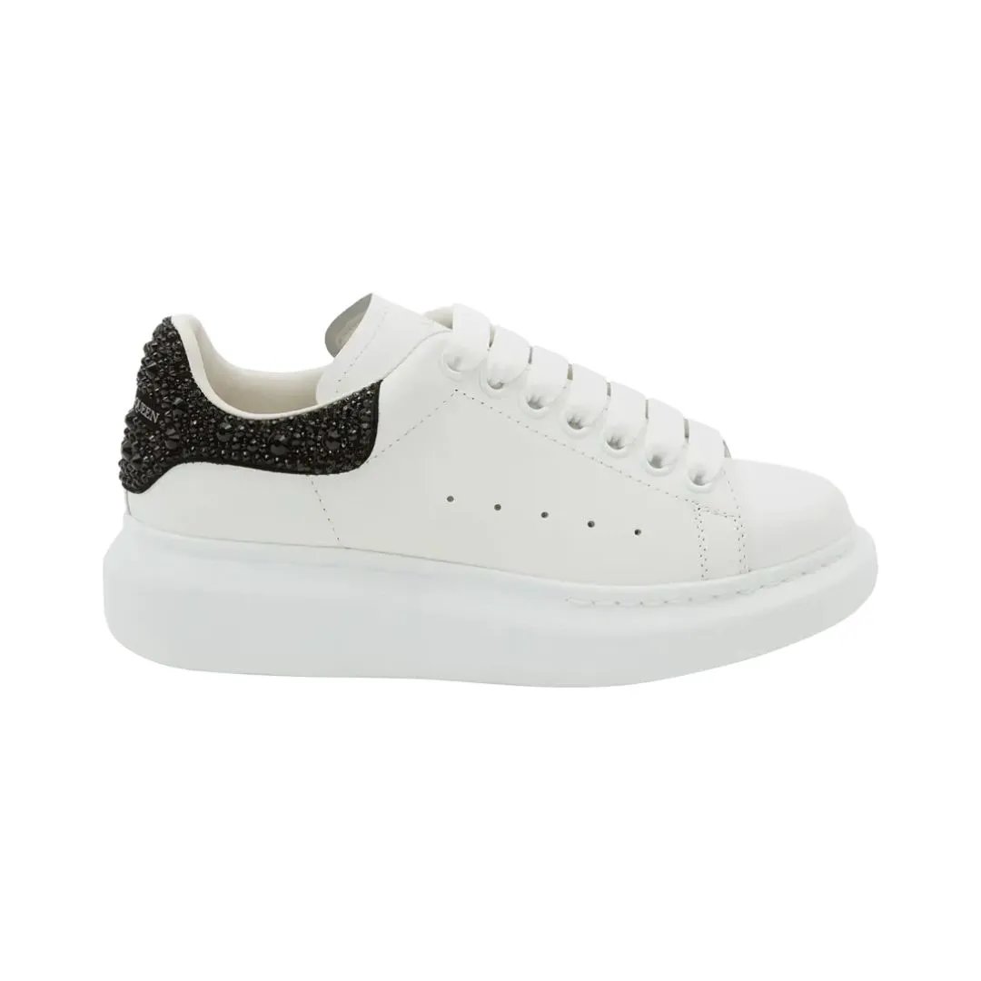 Alexander McQueen Sneakers Oversized Sneaker — White Black Crystal(Custom color matching does not return or change)