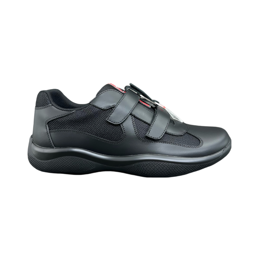 Prada Sneakers America's Cup — All Black-Velcro