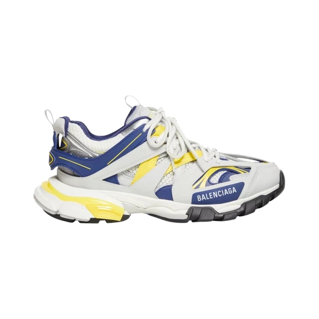 White Dark Blue Yellow