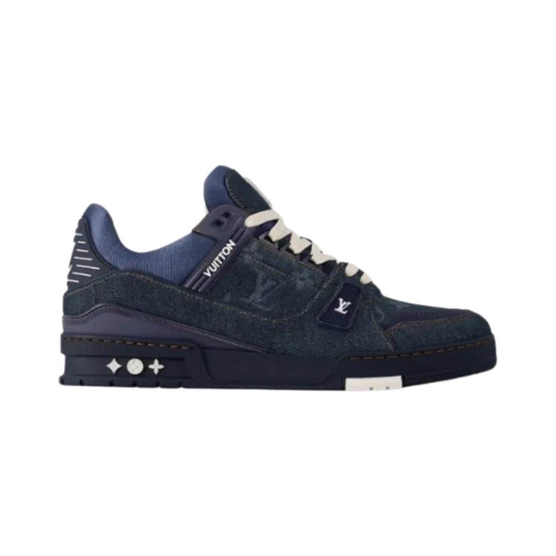 Leather Denim Blue