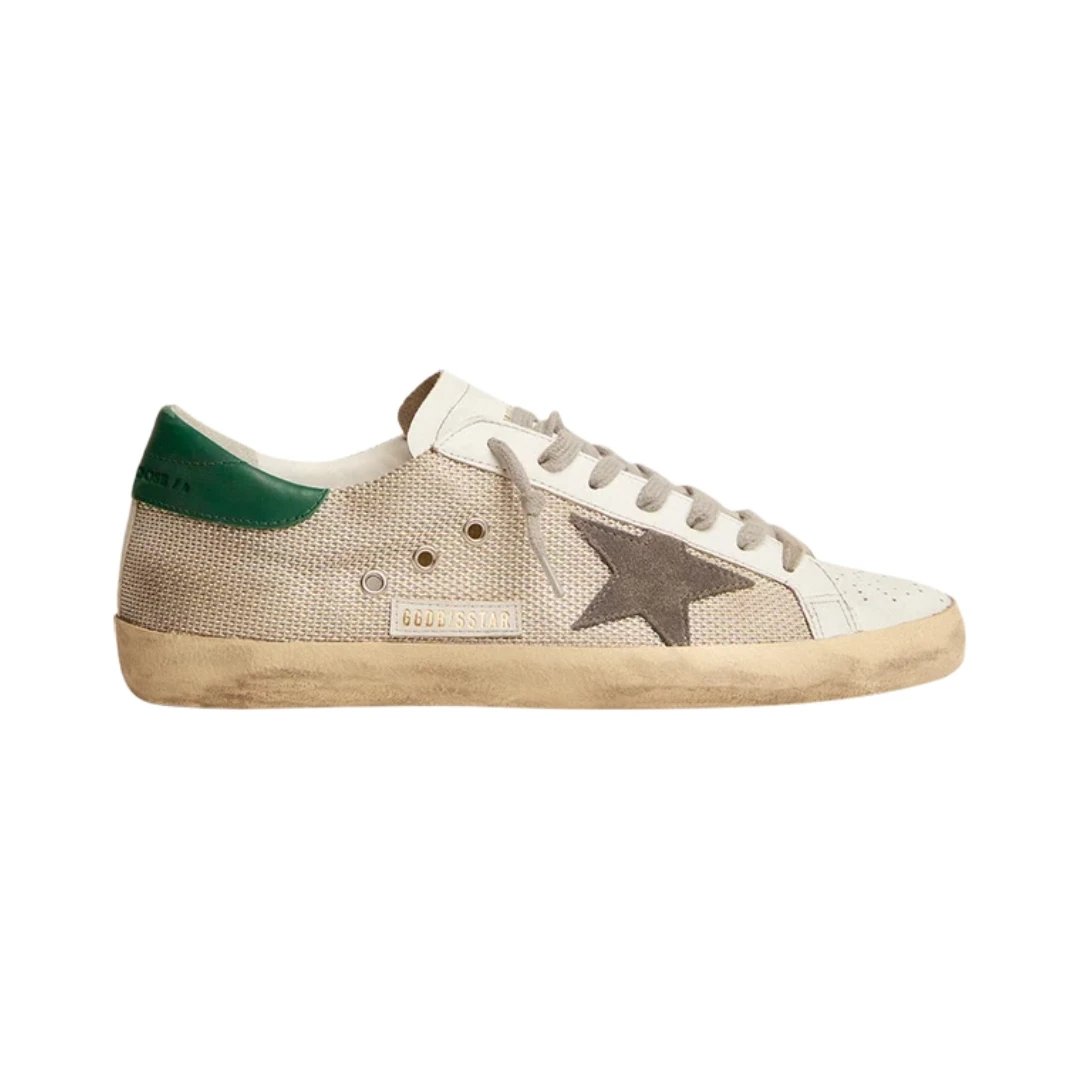 Golden Goose Sneakers Super-Star low-top star — Light Silver Green