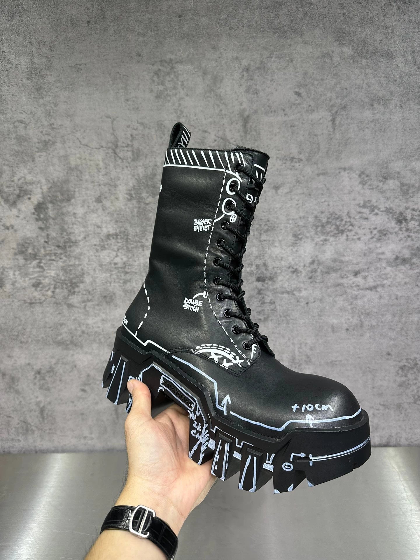 Balenciaga Leather Shoes Bulldozer Derby image 12