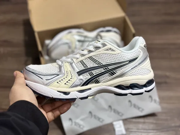 Asics Gel-Kayano 14 Pink Silver Running Shoes - 44