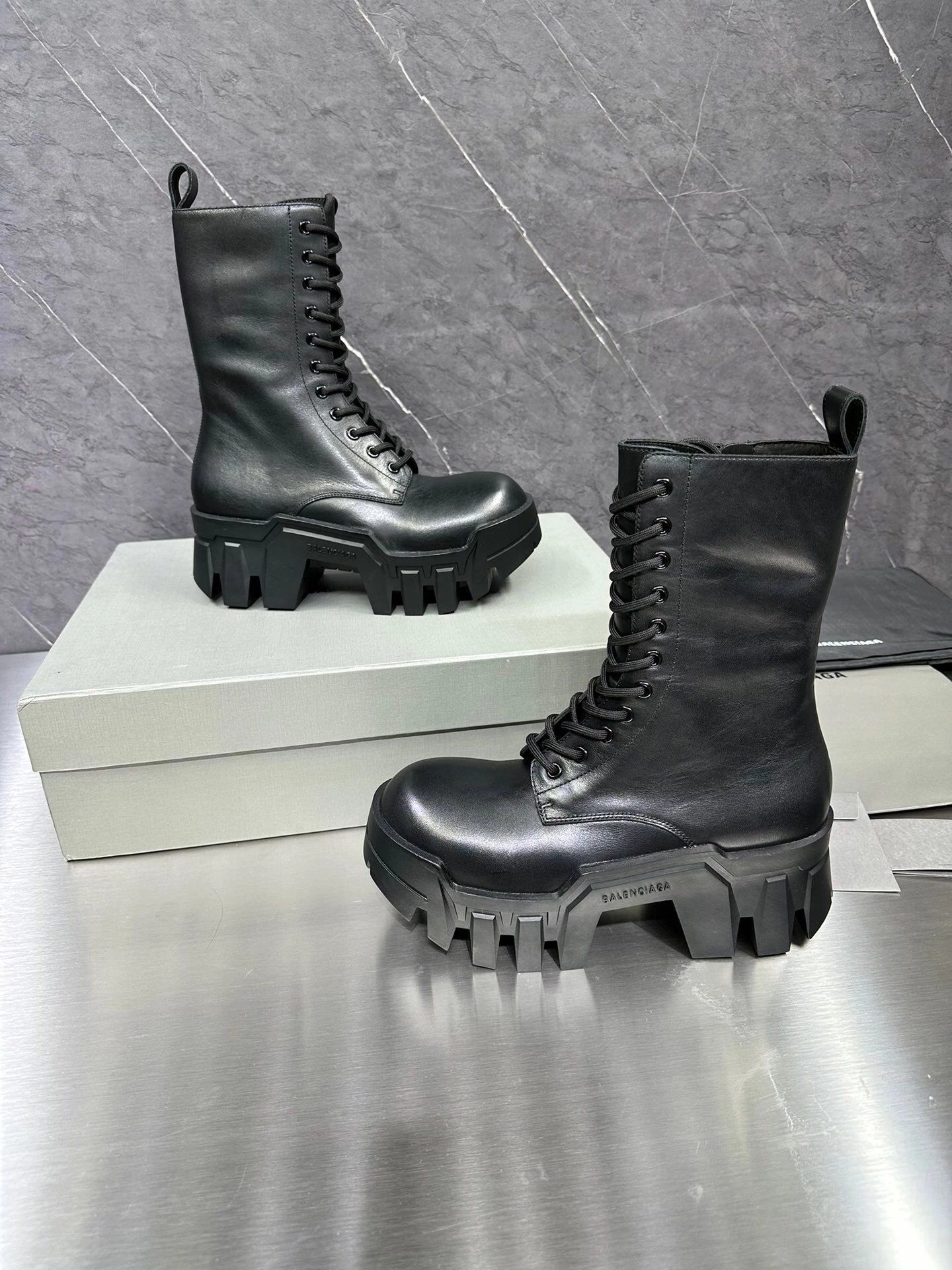 Balenciaga Leather Shoes Bulldozer Derby image 8
