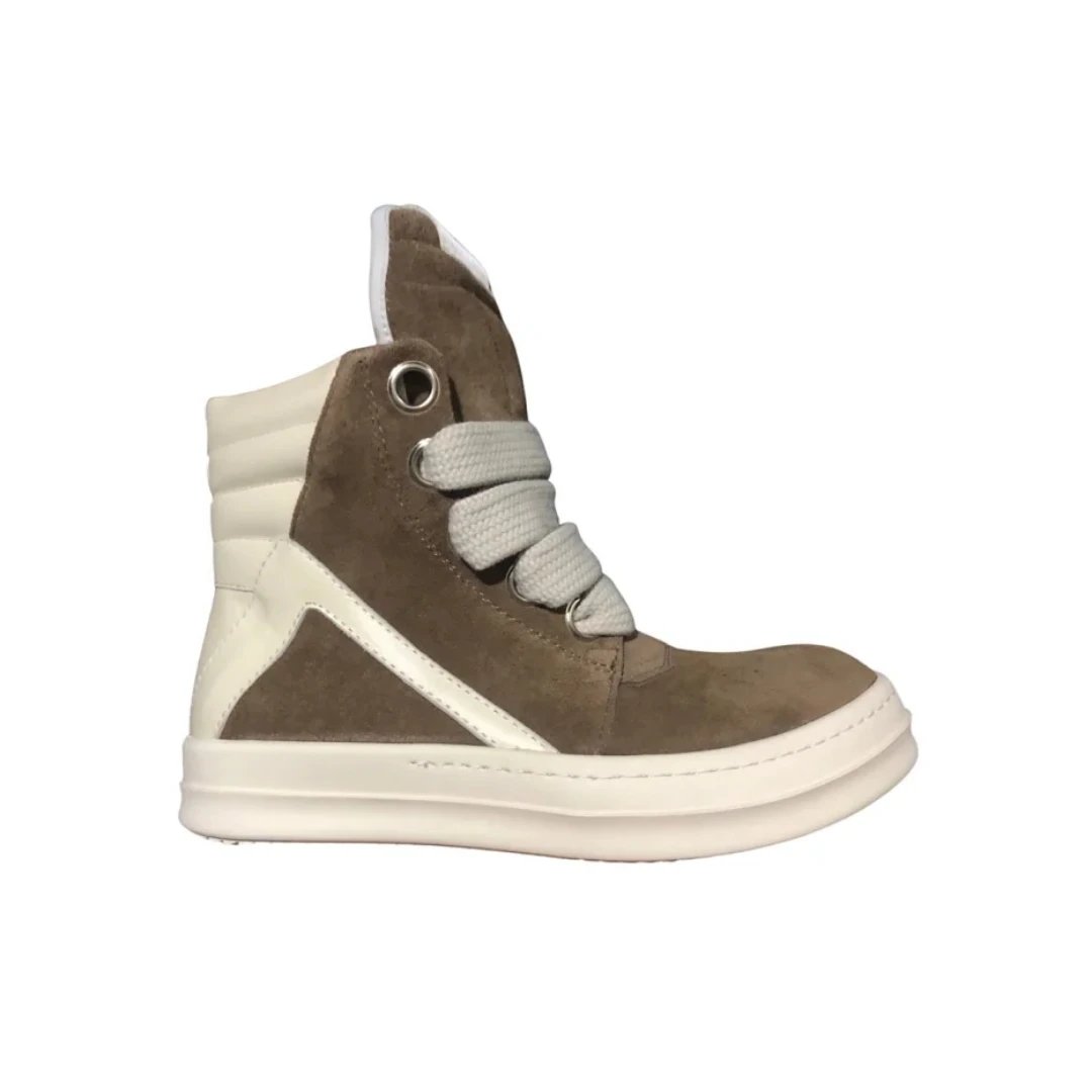 Brown Suede Thick Shoelaces